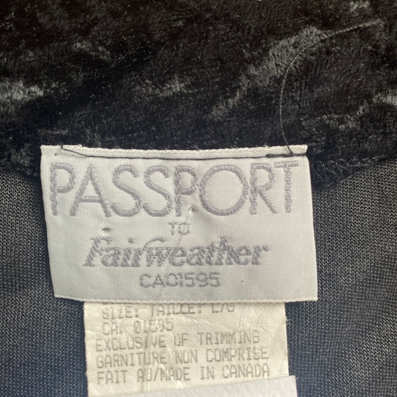 Vintage 1980s "Fairweather" Velvet Vest - Picture 7 of 8